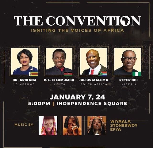 🦅🚨🇬🇭: Information gathered by DTS’ suggest that the speakers and artists billed for this event were allegedly asked to return to their respective hotels by Police &amp; National Security officials. 

It’s unclear the motive/reason behind the action. More to come.