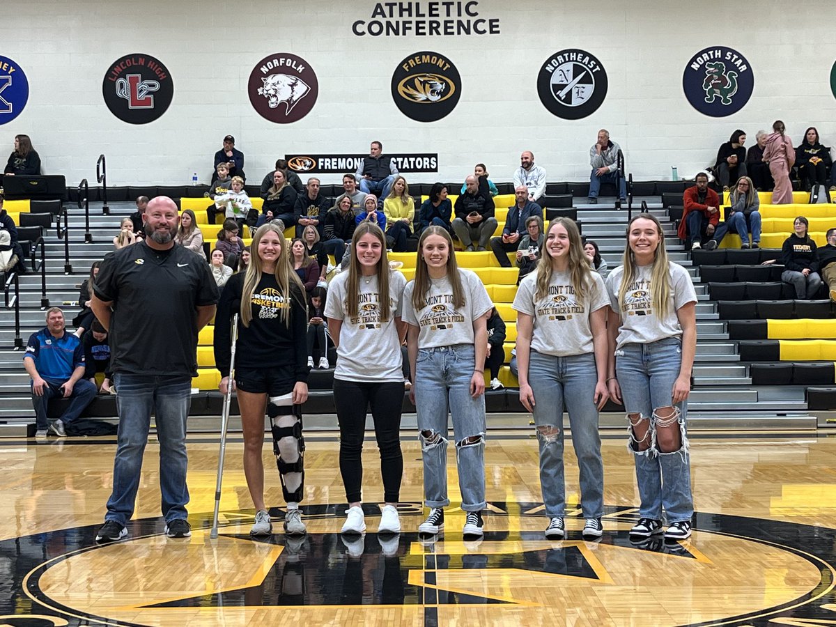 fhsgirlstrack's tweet photo. What a BIG weekend for Fremont Girls Track & Field! Night of Champions from 2023. 2004 Hall of Fame Team was honored. It ended with the 3 Head Coaches in the history of our program and one of the best assistants of all time that worked with all 3 of us. It’s always #WeBe4Me https://t.co/CF8Dw270h9
