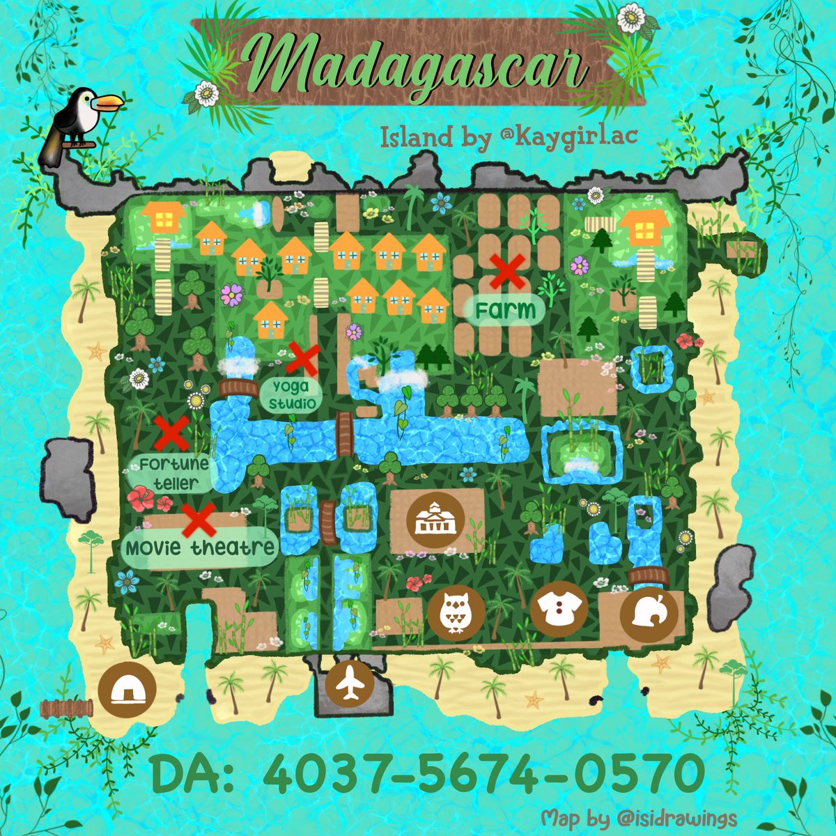 isidrawings's tweet photo. ๐บ๏ธ Madagascarโs map commission ๐บ๏ธ my first time drawing a junglecore island! ๐ฟ๐ฆ๐ฆ
#acnhmap #ACNH #AnimalCrossingNewHorizons https://t.co/g8GaaGwfqf