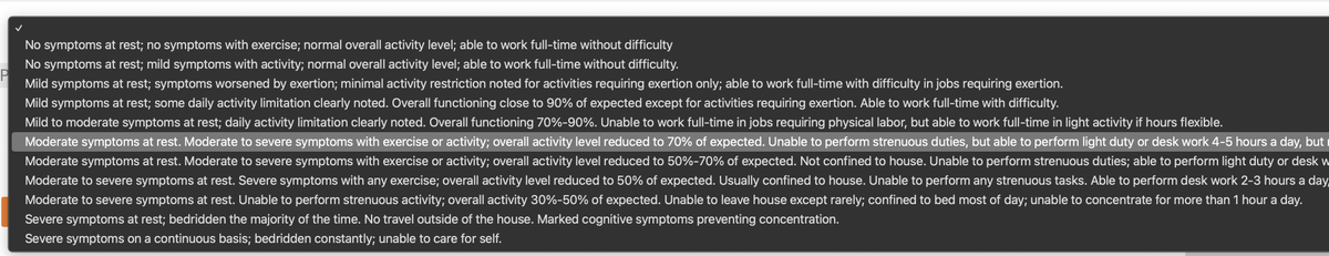 LarsSanderGreen's tweet photo. @sunsopeningband A small bit of feedback: For the question "Please indicate the statement that best describes your level of physical function." the drop-down select is hard to use and the longer text gets cut off.
Would be much easier to read as radio buttons. https://t.co/VrT2V1sOgH