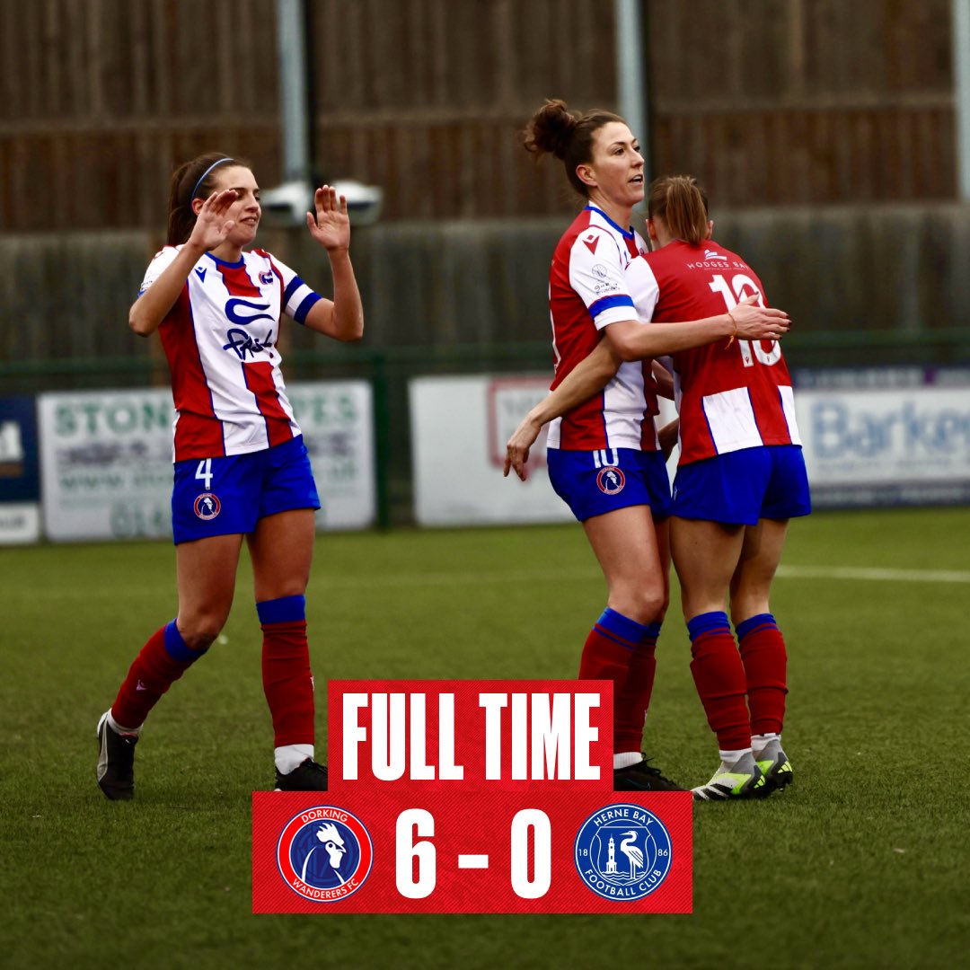 DWFCWomen's tweet photo. 🗒️𝗙𝗨𝗟𝗟 𝗧𝗜𝗠𝗘 🗒️

Great to get through to the Quarters of the League Cup. Herne Bay defensively made it hard for us in the 1st half with their GK making some terrific saves. 

We got into our stride in the 2nd half and produced some excellent football. https://t.co/SlcplCmdKQ