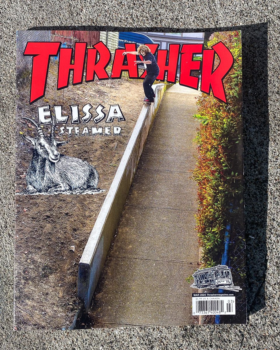 🐐 Elissa Steamer lands the front of Issue 524 📖