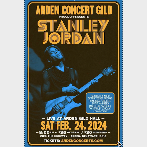stanley_jordan's tweet photo. If you're anywhere near the Delaware area, I hope you'll consider this show, coming up this February 24 at the Arden Concert Gild. It will be my first time at this venue, and I couldn't ask for a better setting for my intimate solo show. Tickets are here:
https://t.co/cswL45SMoz https://t.co/usKrqZ37k3