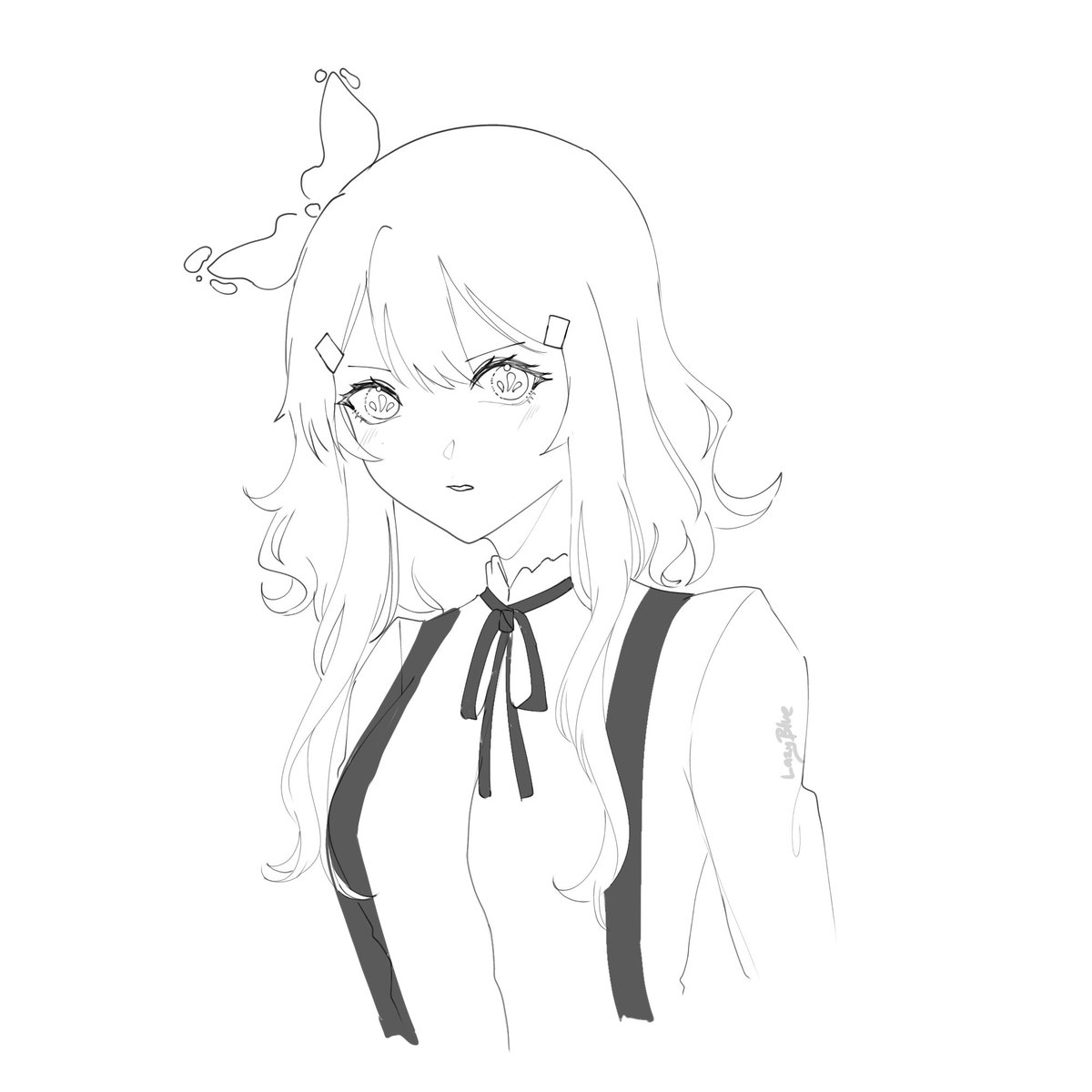 Lil_SleepyKofi's tweet photo. OLD DESIGN WHEN SHE HAS SHORT HAIR 
(Badass era???)

#art #artistsontwitter #lineart #digitalart #DigitalArtist #ocart #drawing #digitaldrawing #animegirl #characterdesign https://t.co/laH330C67x
