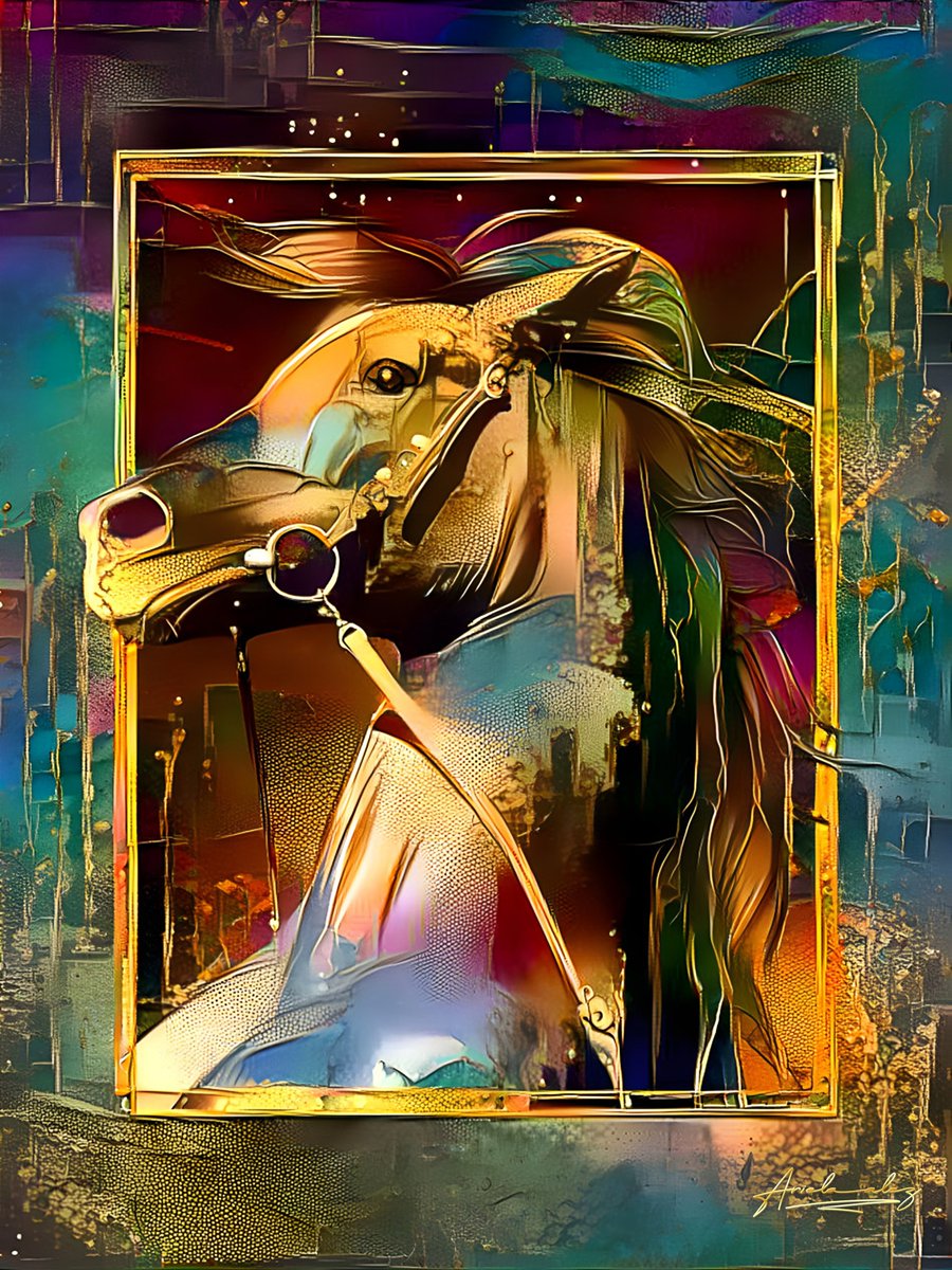 Arielaalez's tweet photo. HOLA comunidad he decidido poner en oferta por corto tiempo algunas NTFs de mi colección de retratos de Caballos https://t.co/EHUz5MsNsu. 
Estan en subasta a 0.0001ETH  
#NFTCommunity, #CryptoArt, #NFTcollectors, #DigitalArt, #CryptoCollectibles, #NFTartists https://t.co/pIh6Q1zmvF