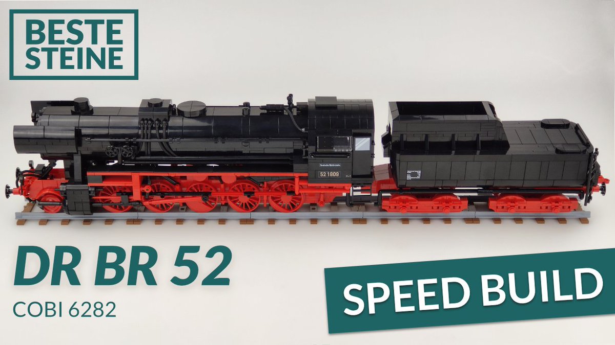 Hier schlägt das Herz für historische Dampfloks höher: Die BR 52 von COBI mit über 2.500 Teilen steht auf dem Bautisch. Viel Spaß!

Zum Speed Build: youtu.be/7KidFulEyIs
Zum Review: bestesteine.de/?p=15539

#klemmbausteine #cobi #br52 #drbr52 #dampflok #eisenbahn #speedbuild