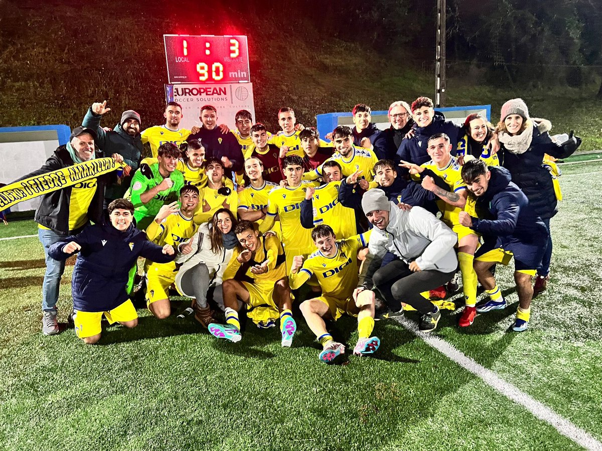 #CanteraCadista 💛💙

😍 A base de 𝐭𝐫𝐚𝐛𝐚𝐣𝐨, 𝐬𝐮𝐟𝐫𝐢𝐦𝐢𝐞𝐧𝐭𝐨, 𝐜𝐨𝐦𝐩𝐫𝐨𝐦𝐢𝐬𝐨, 𝐦𝐮𝐜𝐡𝐨 𝐟𝐮́𝐭𝐛𝐨𝐥 𝐲 𝐆𝐎𝐋𝐀𝐙𝐎𝐒, este equipo ha entrado en la historia del Cádiz CF.

👏🏻 Lo que habéis hecho se recordará por 𝗦𝗜𝗘𝗠𝗣𝗥𝗘.