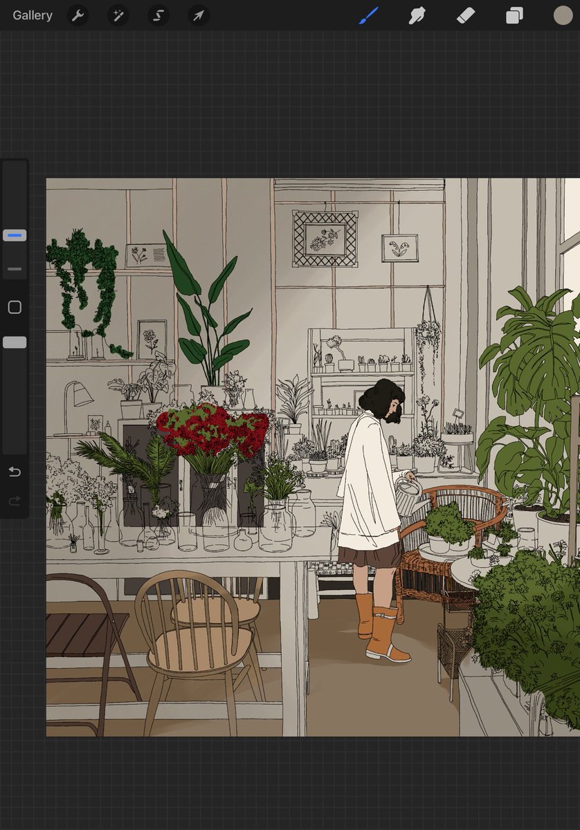 Colouring my flower store 🎨
#wip #ArtistOnTwitter #artmoots