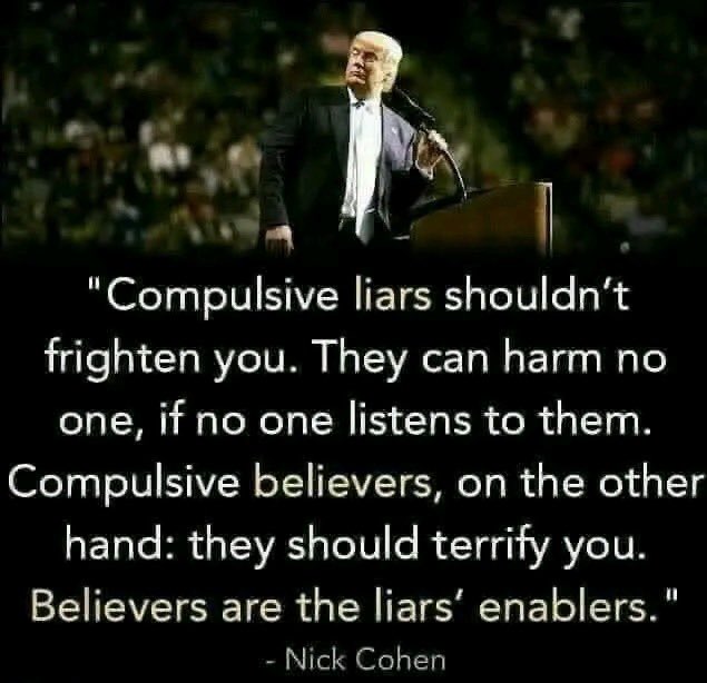 lynn_of_cait's tweet photo. The first thing they do in a cult is convince you that everybody else is lying… 

#TrumpForPrison2024 #MAGACult #MAGAMoron #FAFO #TrumpSmells https://t.co/rptLO19uwu