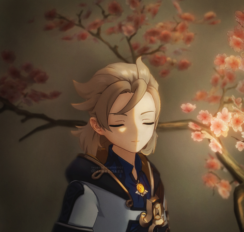 "He's like an oil painting, profound and mysterious."
#TeyvatPortraits #Albedo #GenshinImpact