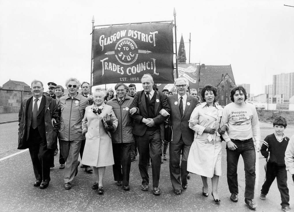 Tony Benn, May Day, #Glasgow, 1983.
(Newsquest)