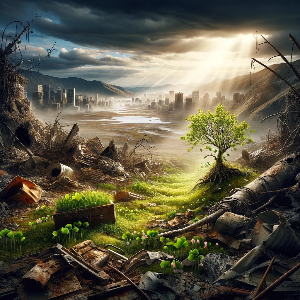 atlasart_ai's tweet photo. This visual emphasizes the power and rebirth of nature, highlighting the theme of hope and renewal amidst ruins.
.
.
.
#art #artcollector #sanat #doğa #tokentreasury #design #designart #digitalart #digital #digitaldrawing #newyork #unitedstates #nft #nftartist #nature #life https://t.co/QpJPlS2ecF