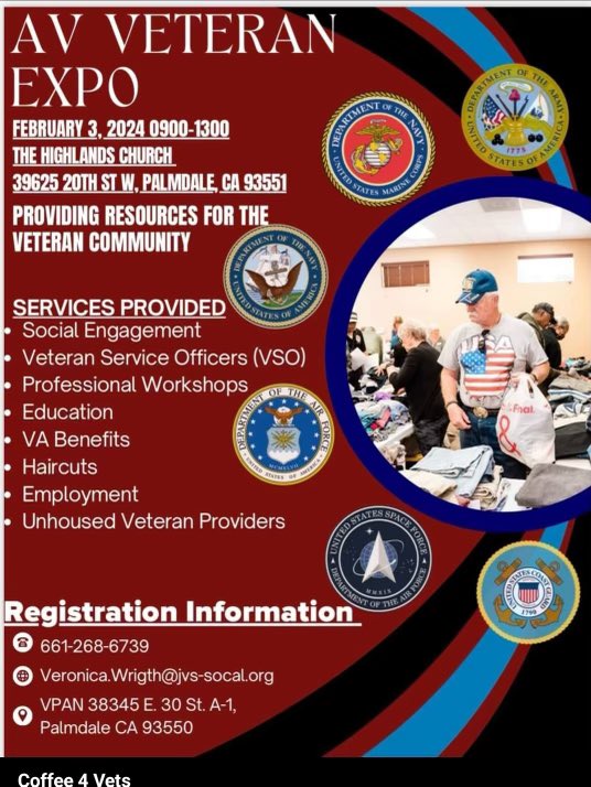 Upcoming Veteran events that MET will be participating in.