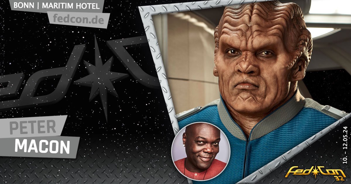The next #Orville star guest is Peter Macon. #FedCon