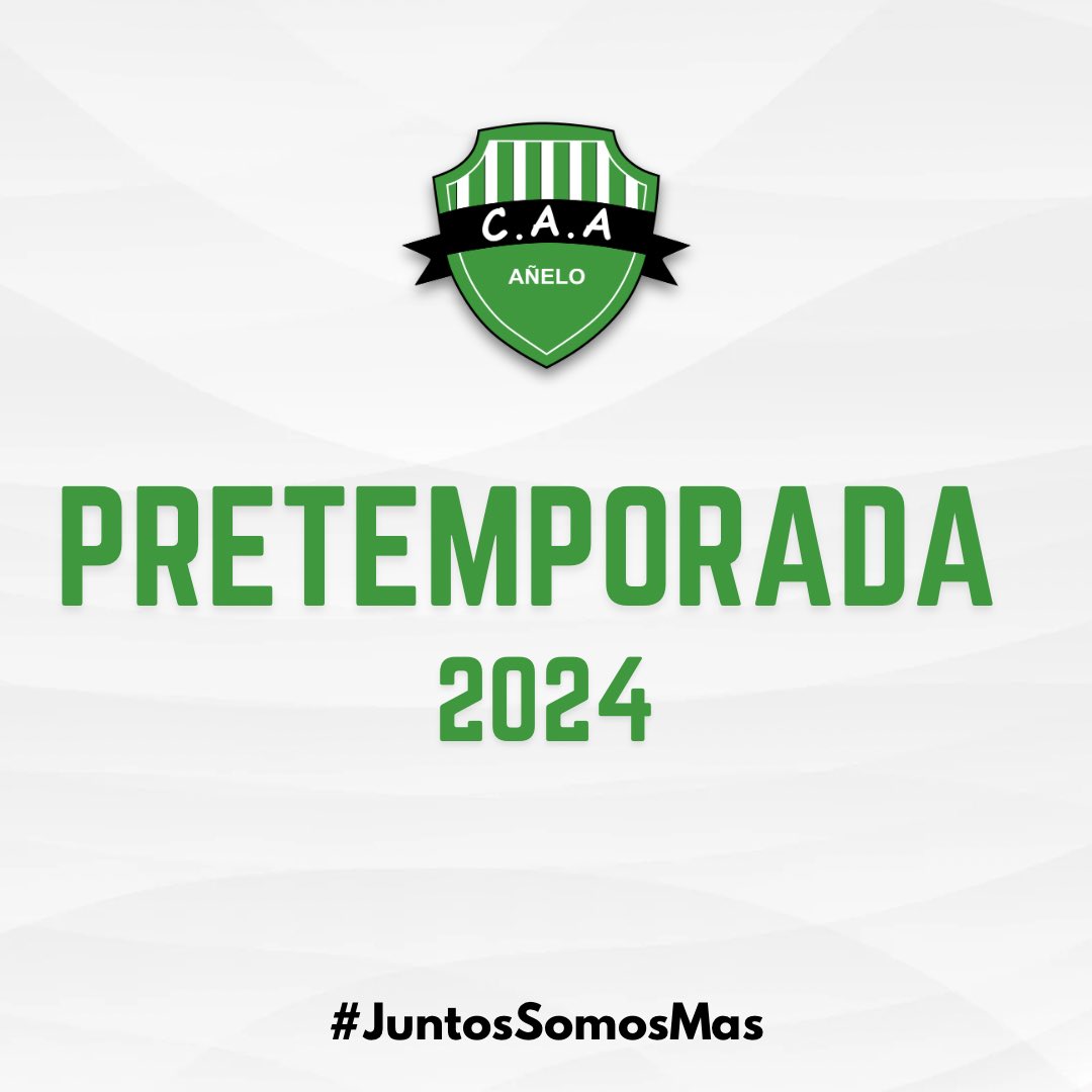 atleticoanelo_'s tweet photo. 🔛 COMIENZA LA PRETEMPORADA 2024 🟢

➡️ El día lunes 15/01 comienza la pretemporada con miras al Torneo Oficial Lifune 2024.
Los esperamos a todos para sumarse al Club Atlético Añelo en todas sus categorías.

#VamosAñelo 🟢 #JuntosSomosMas https://t.co/xho0VJJYu6