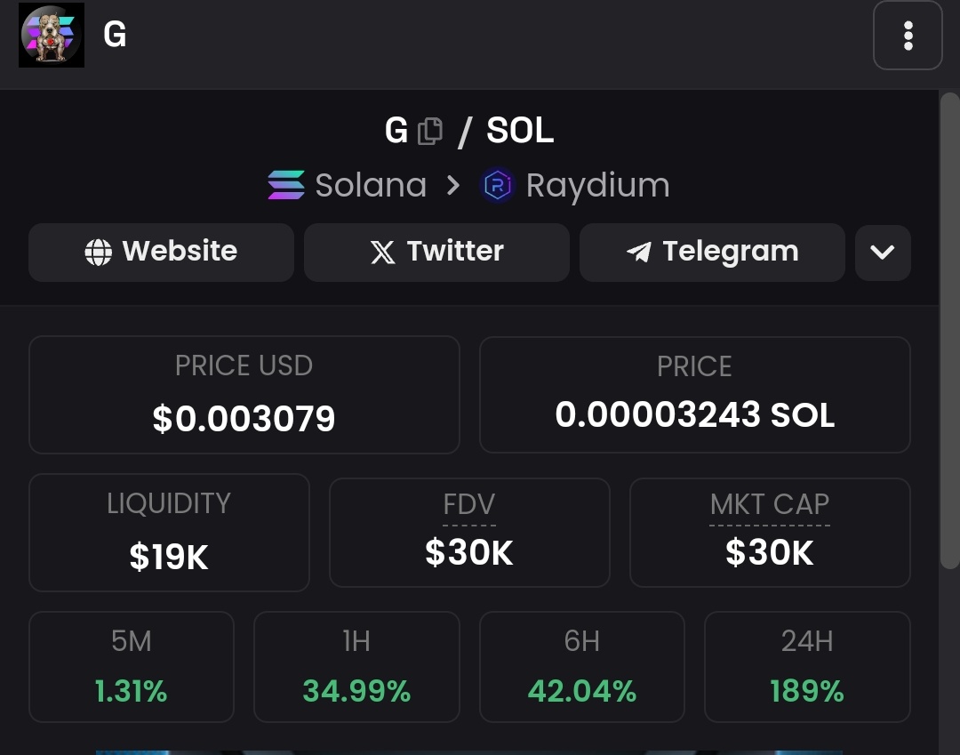 G_on_Sol's tweet photo. Did I just heard great @GrumpyGarfield saying 

"Fat LP = Big Whale interest" 👀

Do you agree with him @mrpunkdoteth @PrudentSammy @CryptoDefiLord @gordongekko ?

$G for the G s

Fat Lq, burn, zero Team token and renounced contract + fully Community backed🔥🔥🔥🔥 https://t.co/63HIgwP1BY