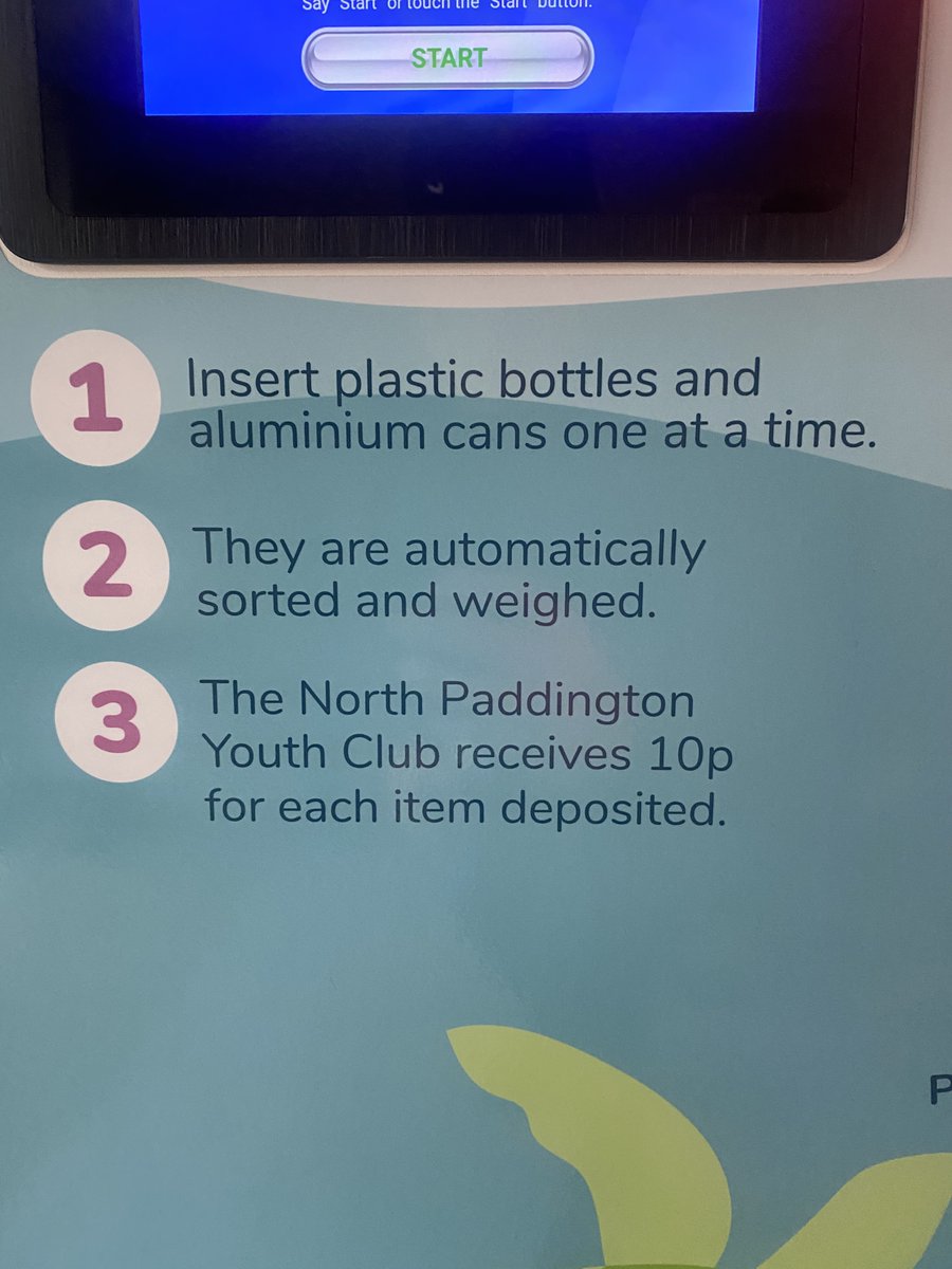 Here's a neat piece of innovation from the Smart Cities team <a href="/CityWestminster/">Westminster City Council</a>. We've installed a reverse vending machine by the reception desk at Paddington Rec. Bring it your plastic bottles and aluminium cans. Generate cash for North Paddington Youth Club.