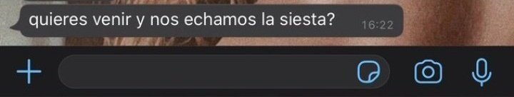 El único mensaje que quiero recibir