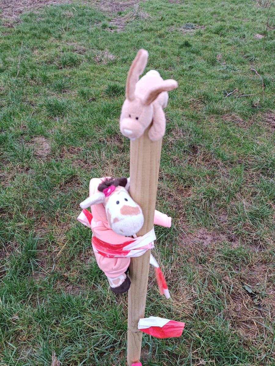 Ähm... Etwas verspätet noch ein Foto... Ich musste mich erstmal erholen und mich von diesem Pfahl losstrampeln....<a href="/Strickdings/">MonaMöwe, die Plüschbande🐪🐑🦀🐑und Gäste</a>