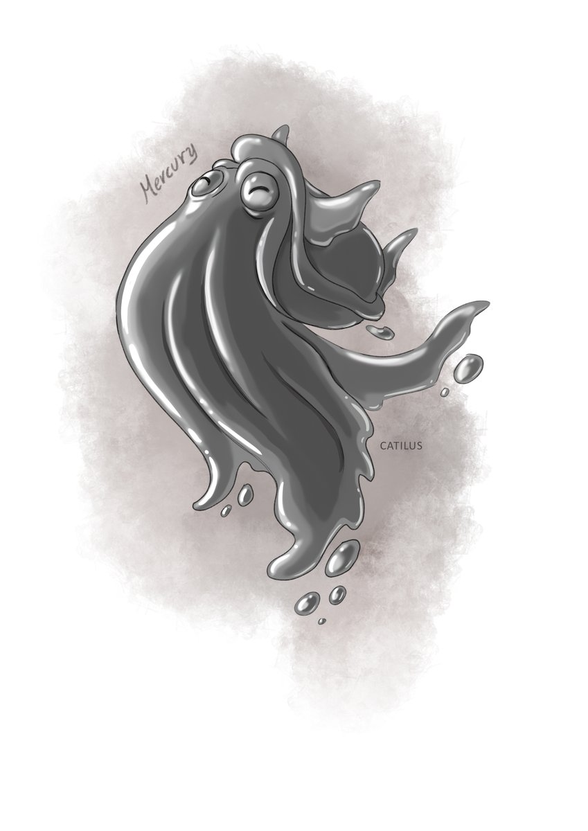 MERCURY ELEMENTAL, from Periodic Table of Elementals!

Yes, we're doing them ALL! 

kickstarter.com/projects/catil…

#dnd #5e #ttrpg #cute #mercury #elemental #chemistry