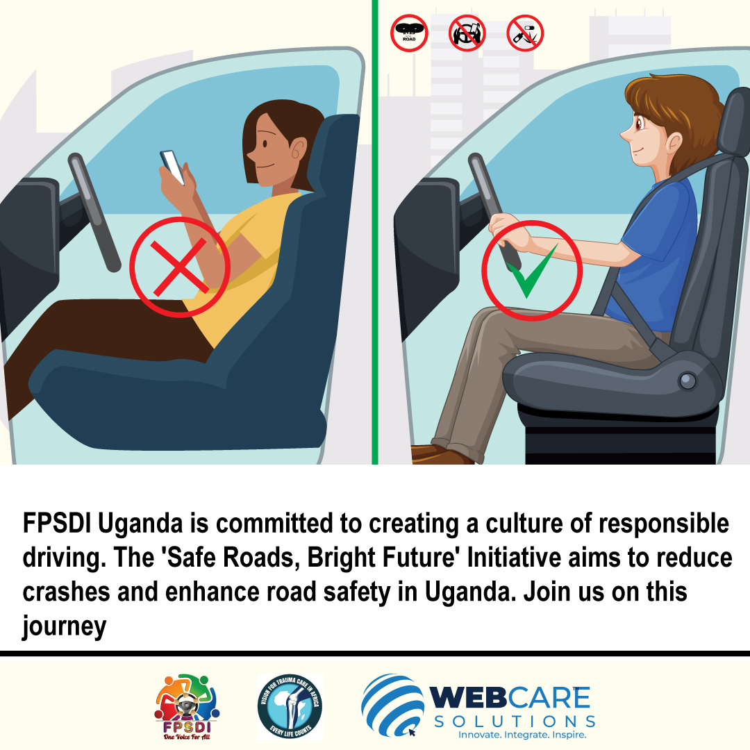 Foundation4Pri1's tweet photo. FPSDI Uganda is committed to creating a culture of responsible driving. The 'Safe Roads, Bright Future' Initiative aims to reduce crashes and enhance road safety in Uganda. Join us on this journey! ๐ฆ #SafeRoadsBrightFuture #FPSDI #RoadSafetyEducation https://t.co/fMSjB1yRaA