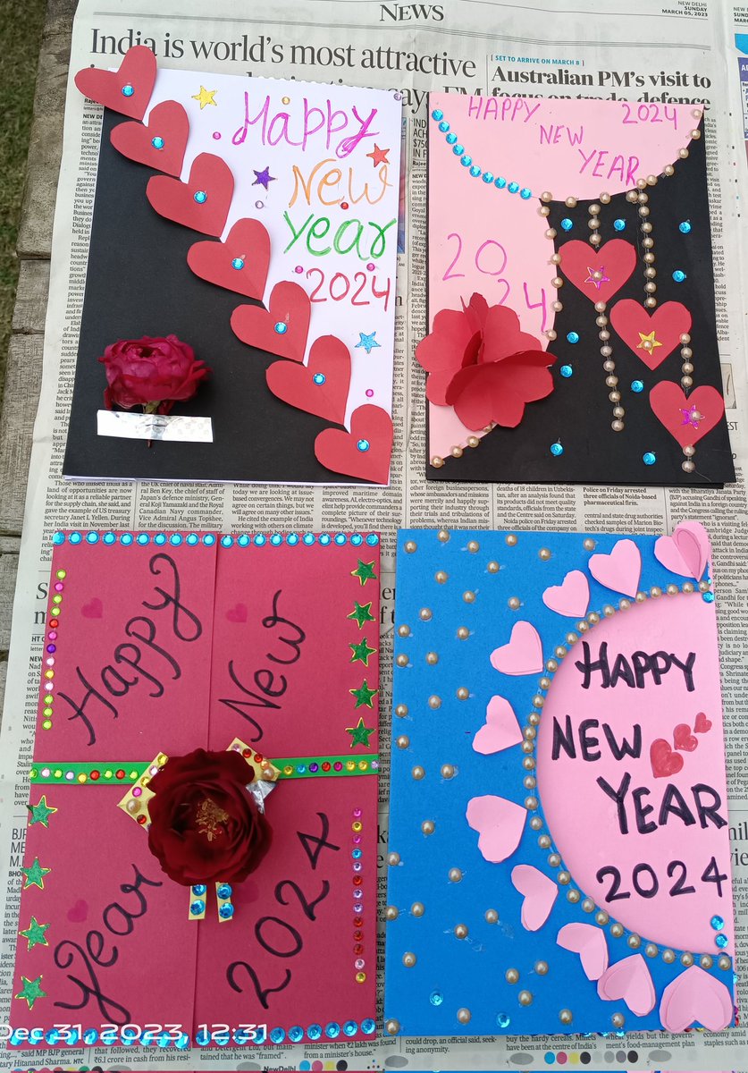 ashutosh27shank's tweet photo. New Year Celebration with students at Yamuna Khadar, Mayur Vihar Ph I Delhi. Students made awesome drawings, greetings, Rangoli, crafts on New Year theme. Cake cutting, meal &amp; sweet distribution &amp; new year gift given to all students.
Happy &amp; Prosperous New Year 2024 to all. 🌺 https://t.co/WNwQXw17ME
