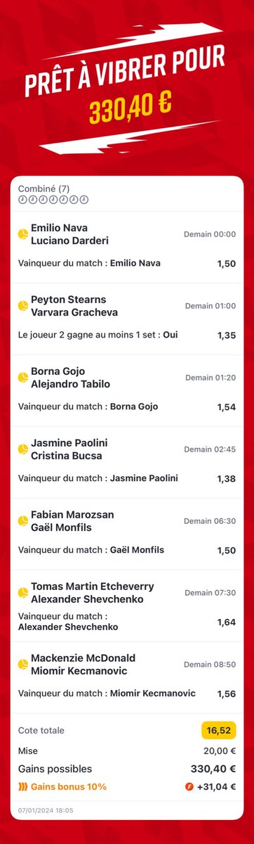 LuluuPronos's tweet photo. 🔥🎰 LULUU JACKPOT 🎰🔥

GOOOOOOO FAIRE PETER LA BANQUE ! 🏦

Cote : 16.52 😌

🏦 20,00€ 👉🏼 330,40€⏳🤑

❤️‍🔥 si tu suis, ♻️ si tu veux encaisser

#TeamLuluu #LuluuJackpot🎰 https://t.co/qZnZNGq2lf