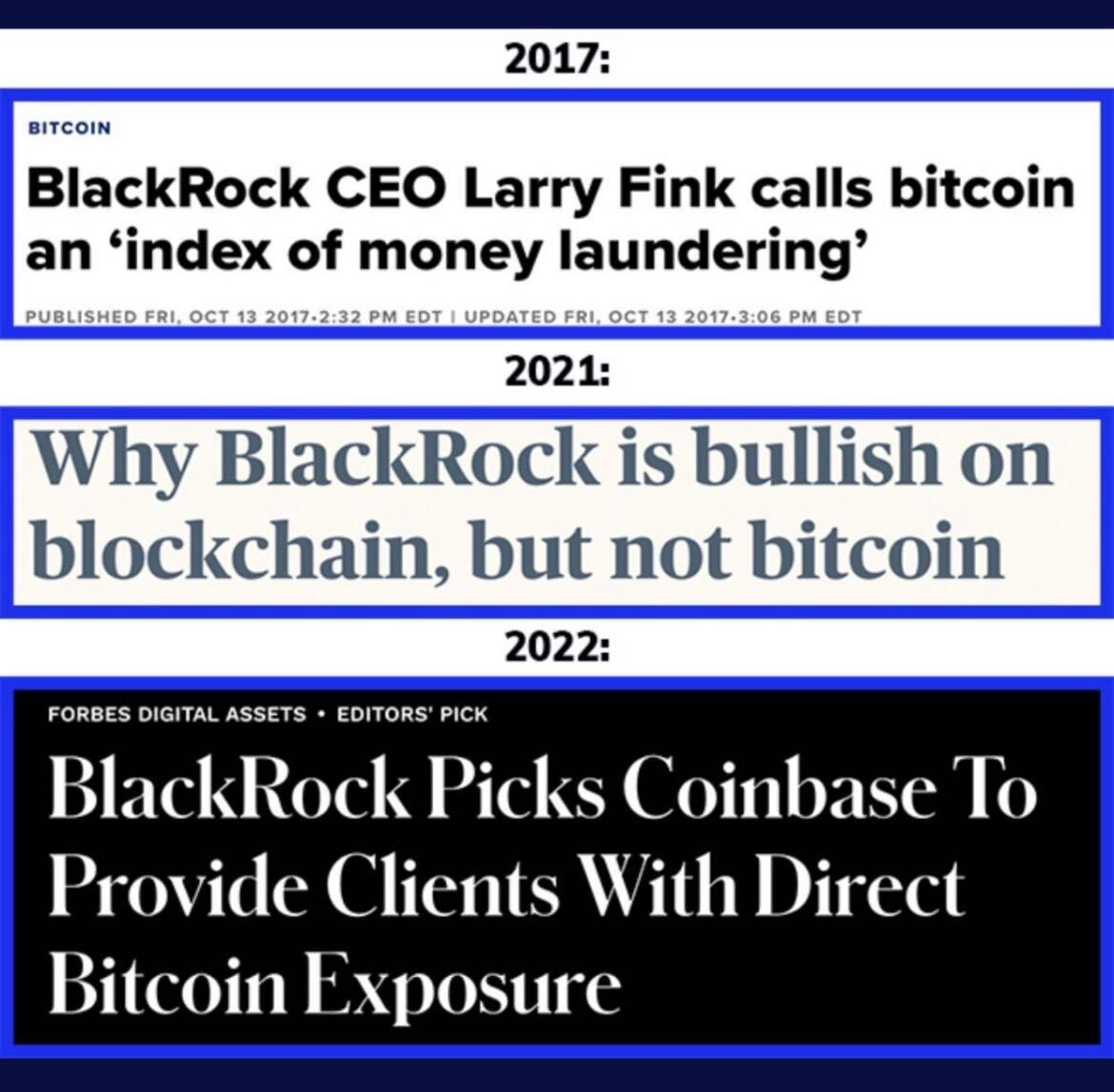 fogmelter @maxkeiser The government owns BlackRock and BlackRock owns the  government. ♻ Both entities overlap and want a slice of the lucrative # Bitcoin pie. There are many paths to that end and