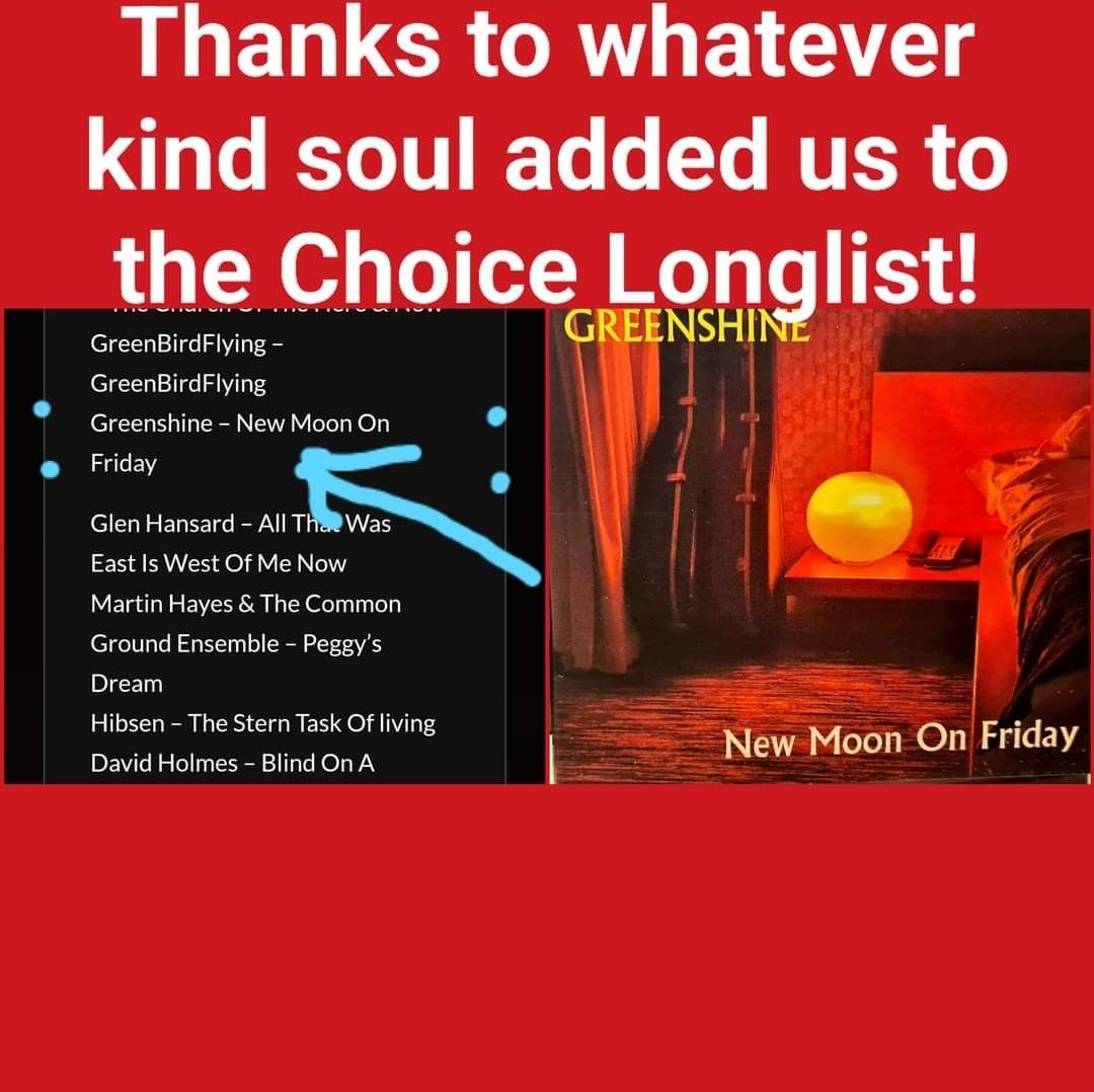 greenshinemusic's tweet photo. Well now. What nice person added NEW MOON ON FRIDAY to the #choiceaward long list? Thank you! That was sweet 😊😇☺️ https://t.co/2vscxBwe4m