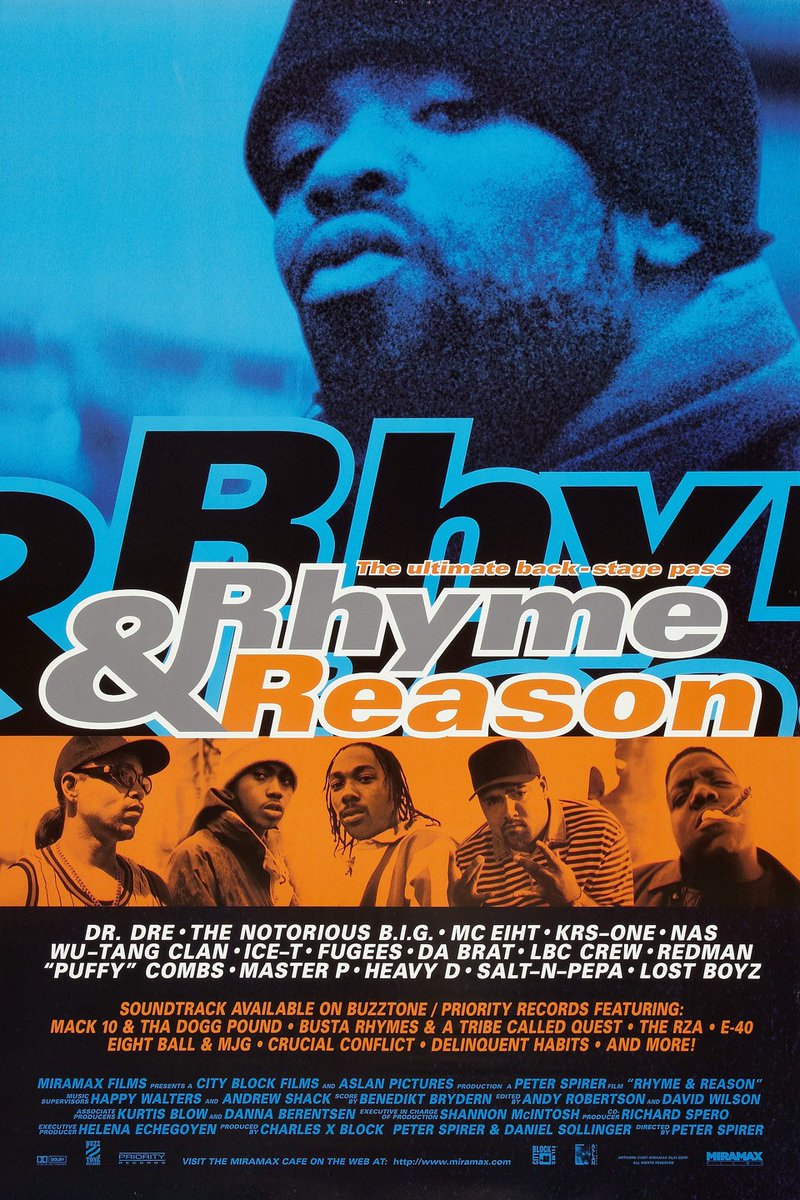 vibe927miami's tweet photo. #HipHopHistory: #RhymeandReason (Original Motion Picture Soundtrack) is the #soundtrack to #PeterSpirer's documentary film. It was released January 1997 #PriorityRecords, and peaked at #1 on the Top R&B/Hip-Hop Albums US chart. #classichiphop #wutangforever #wutang #methodman https://t.co/NTVlEfIEIV
