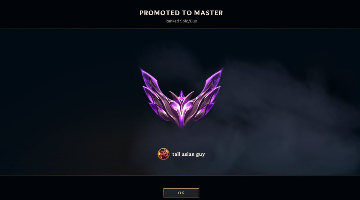 quick master rush before split ends. glad im not 2 old for soloq yet 😉