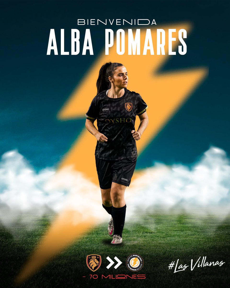 💛 Alba Pomares es Villana.

📝 La ex jugadora de Ultimate Móstoles pasa a formar parte de nuestra familia a cambio de 70 millones y Blanca del Valle.

¡Bienvenida, Alba 🦹!