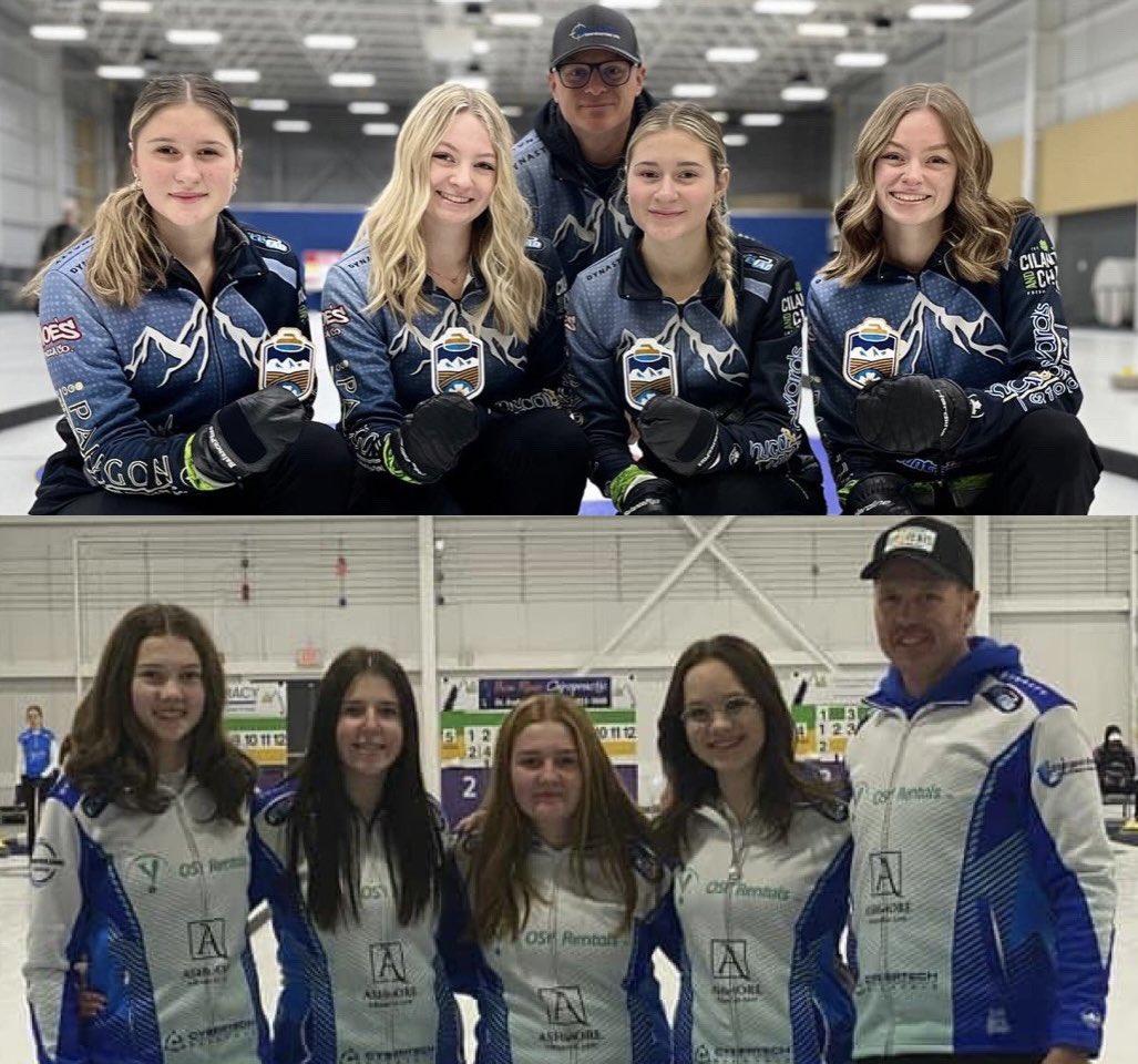 Two Lacombe curling teams have made the Provincial U18 final in #SylvanLake on Sunday afternoon! Congrats to @teamwhitbread & @DeschiffartTeam Both going to Nationals in #Ottawa as Alberta 1 & Alberta 2, regardless of outcome. 👏