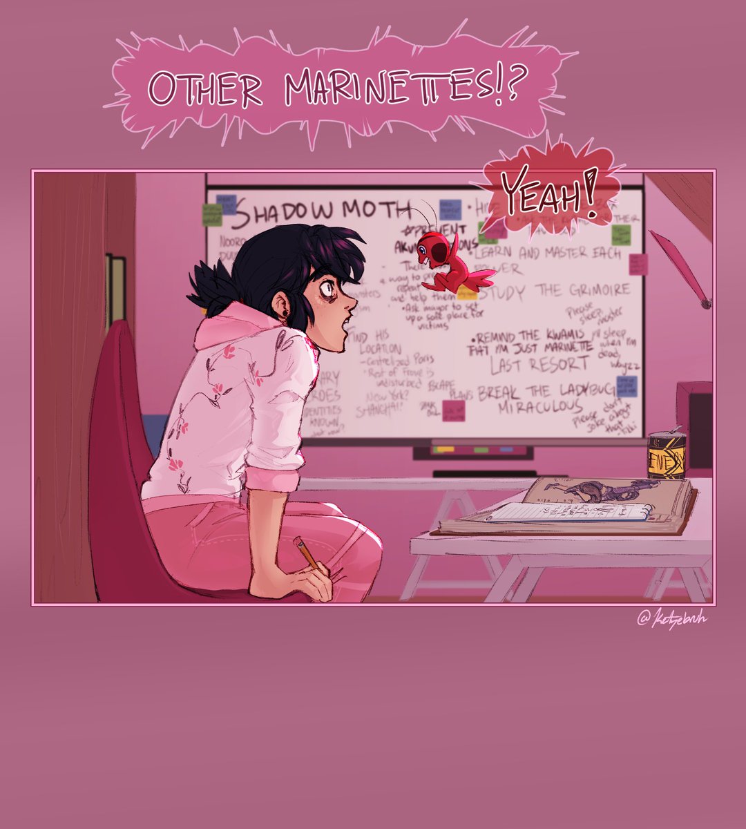 katzebruh's tweet photo. Welcome to the Marinette Multiverse, a comic series I'm creating because the idea is right there after the special akjdsk 

Part 1

#mlb #MiraculousLadybug https://t.co/CYQHYXD86a