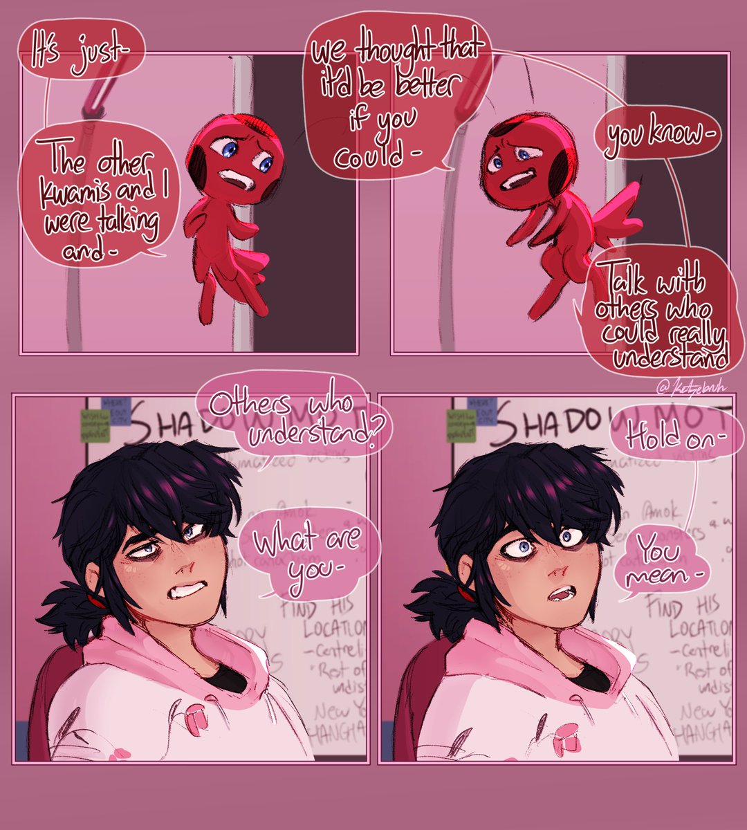 katzebruh's tweet photo. Welcome to the Marinette Multiverse, a comic series I'm creating because the idea is right there after the special akjdsk 

Part 1

#mlb #MiraculousLadybug https://t.co/CYQHYXD86a