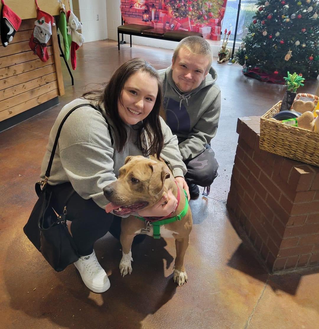 That’s right!! Tivali was adopted in the Ville!!! Huge shoutout to @JudeRedfield for doing a special dog walk Wednesday!! This guy spent over a year in the shelter and his perfect family finally came!