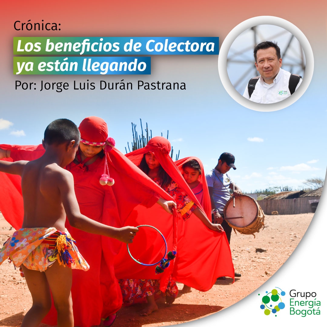 GrupoEnergiaBog's tweet photo. Jorge Luis Durán Pastrana compartió de primera mano experiencias con las comunidades del área de influencia del proyecto Colectora, en La Guajira, y las plasmó en esta historia:
🔗https://t.co/G8udz9wQzY

¡Gracias Jorge, siempre en nuestro corazón! https://t.co/htmhgyyQ4y