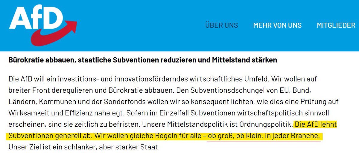 bodoramelow's tweet photo. Die Forderungen der AfD sind eindeutig und klar! 
Abschaffung aller Subventionen! 
Nur falls es morgen vor den Traktoren vergessen werden sollte, beim verteilen von AfD „Solidaritätserklärungen“ https://t.co/AXzynIqWku