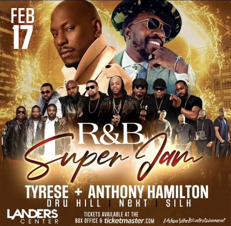 The “R&B Super Jam” featuring Tyrese, Anthony Hamilton, Dru Hill, Next & Silk is coming to Memphis area on February 17, 2024 at the Landers Center in Southaven! 

🎤🔥🎤

#rnbsuperjam #memphis #southaven #thingstodomemphis #rnbconcerts #memphismemphismemphis #901flava #imso901