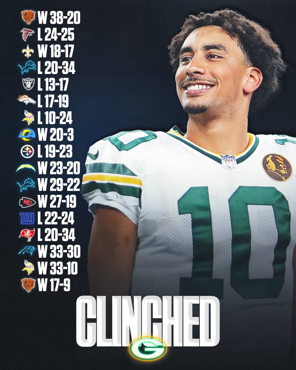 SNFonNBC's tweet photo. The Packers are headed to the playoffs! https://t.co/Gb74jbOh7G