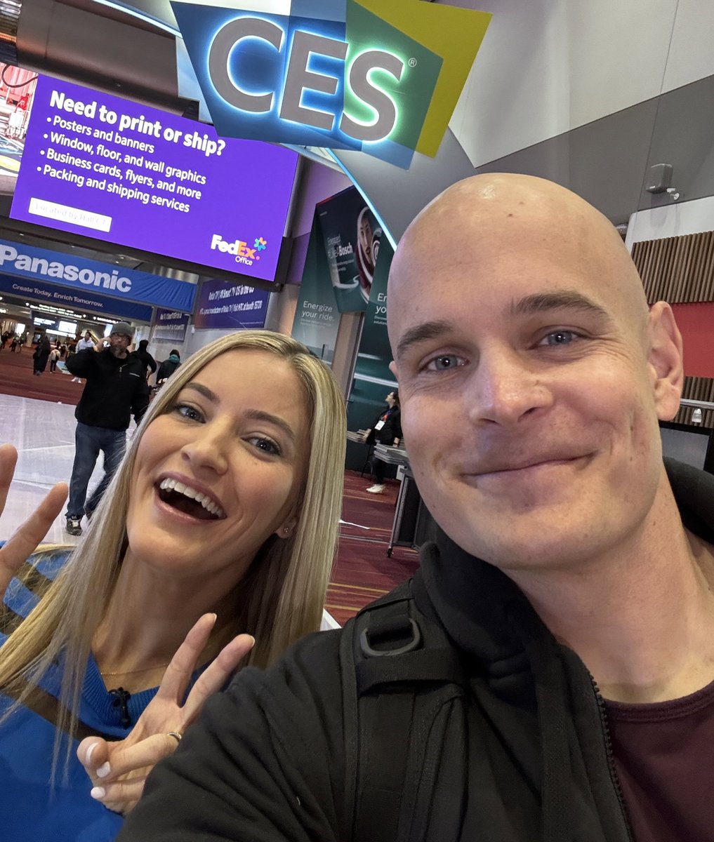 I’ve been at #CES2024 for five minutes and already bumped into a celebrity!