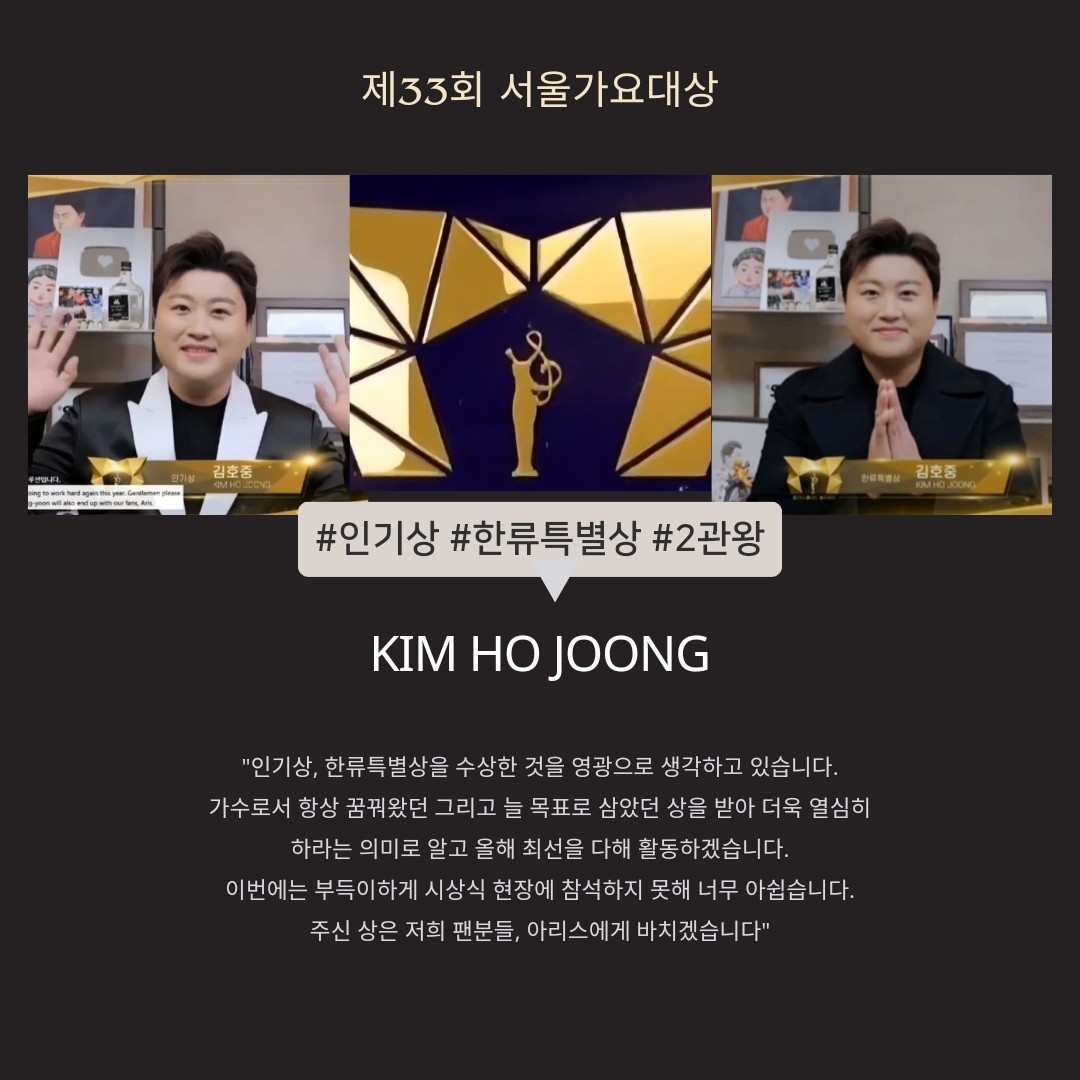 lgNgnxo5Q5JVJH4's tweet photo. 김호중 막강한 인기와 유일무이 초특급 존재감을 가진 대한민국의 자랑스런 가수님 
#김호중_서가대_2관왕_축하해
#김호중_인기상_한류특별상_수상
#2024년에도빛나는김호중
#김호중 #KIMHOJOONG #TVAROTTI https://t.co/GrUFuqFVTK