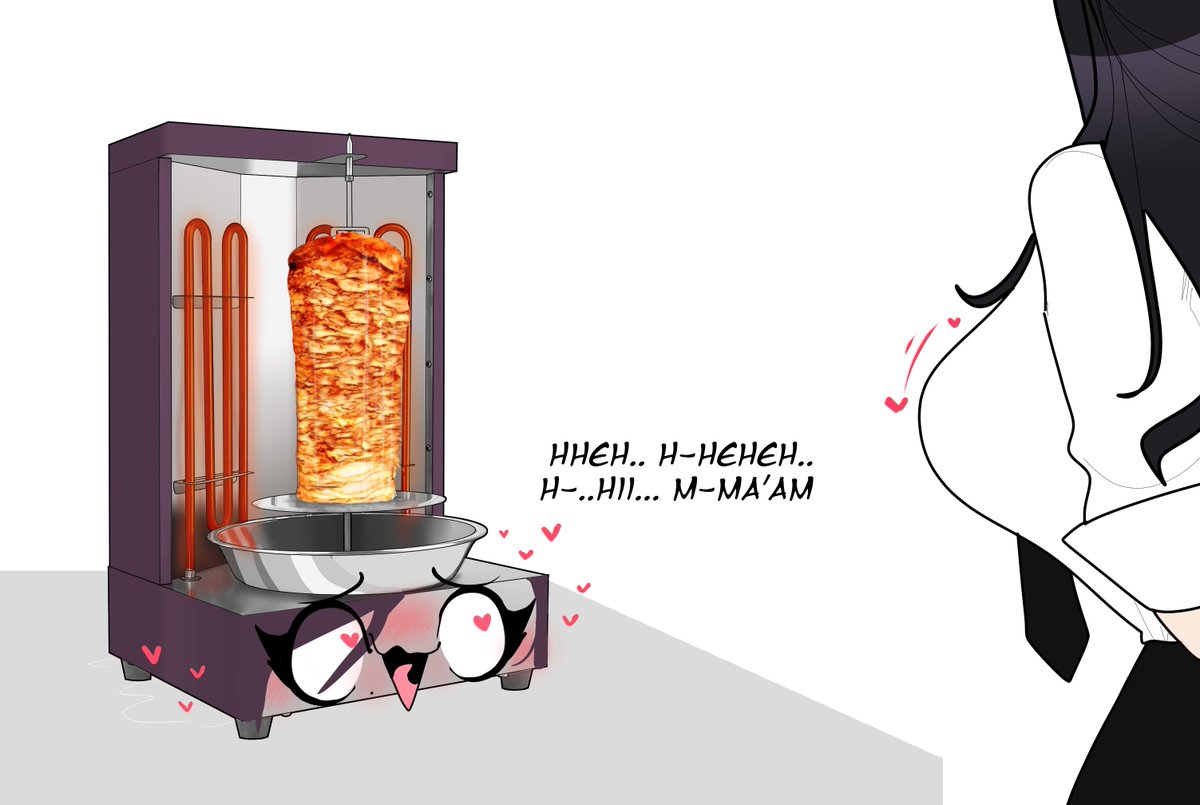 0mirivania0's tweet photo. weird vertical shwarma rotisserie found on ebay https://t.co/Y1OKpVg7Ur