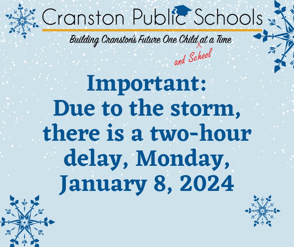 Cranston School Dept tweet media