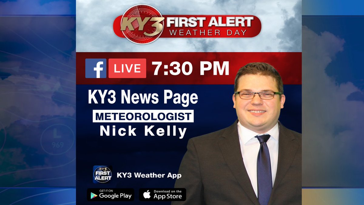 NickKellyWX's tweet photo. FB Live at 7:30 this evening about our incoming storm system for Monday and Tuesday. We'll break down the timing, the wind gusts we'll contend with, how much rain and how much snow we're expecting with this system. We'll see you on the KY3 News Facebook page this evening! https://t.co/aP0Jv1tXng