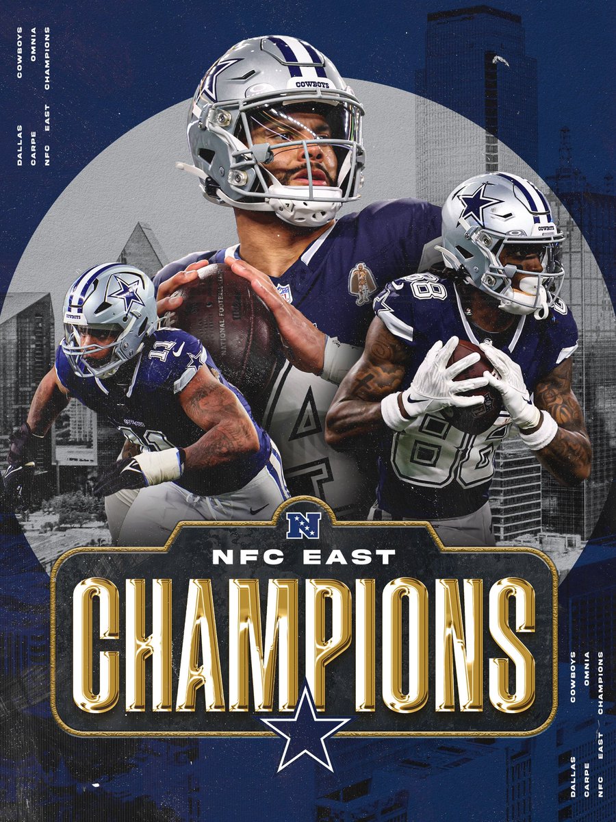 NFL on Prime Video (@nflonprime) on Twitter photo The <a href="/dallascowboys/">Dallas Cowboys</a> are kings of the NFC East! The <a href="/dallascowboys/">Dallas Cowboys</a> are kings of the NFC East!