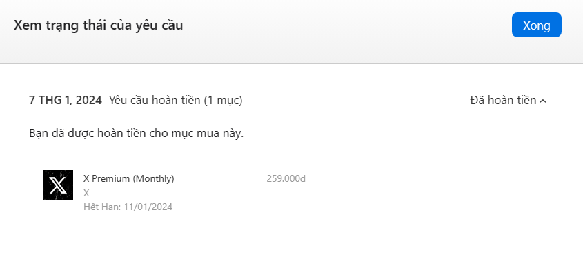 longvan97's tweet photo. Hoàn tiền gói Premium:
Tôi đã mua gói vào ngày 11/12/2023
và 7/1/2024 đã nhận thông báo tạm dừng chia sẻ doanh thu và rồi tôi vào thử hoàn tiền gói thì được nhận lại khoản đăng ký vừa qua ae có thể thử:
https://t.co/n6nXImRAAP https://t.co/Q8PYQYUf2R