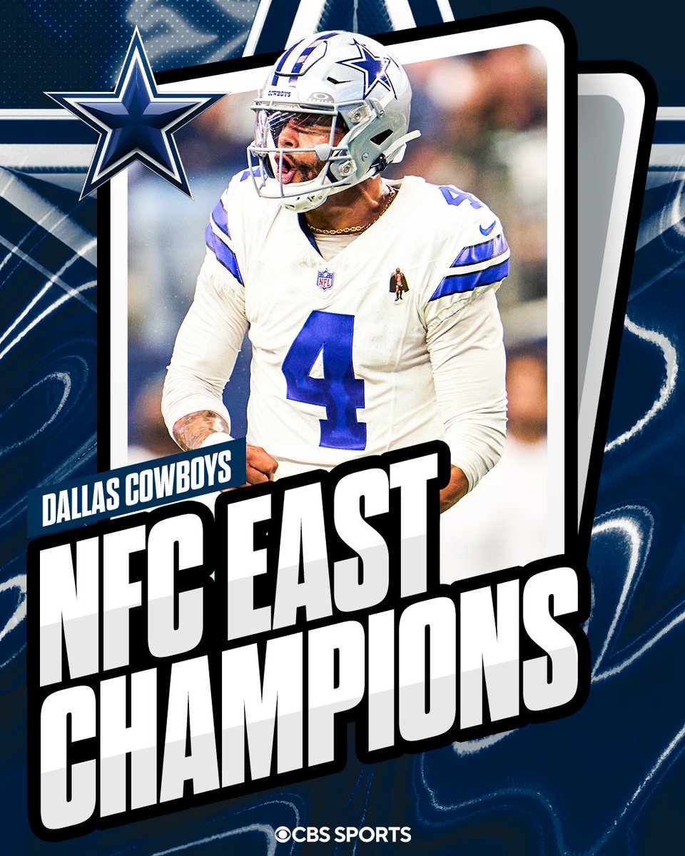 NFLonCBS's tweet photo. The Cowboys are the BEASTS of the EAST https://t.co/LsdoEasbkb