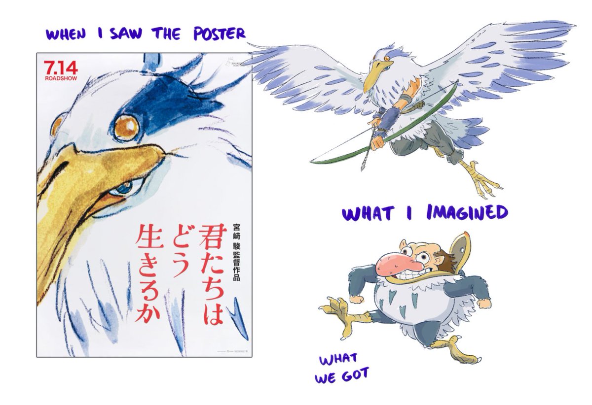 We saw The Boy and The Heron and I purposefully only ever saw the poster.