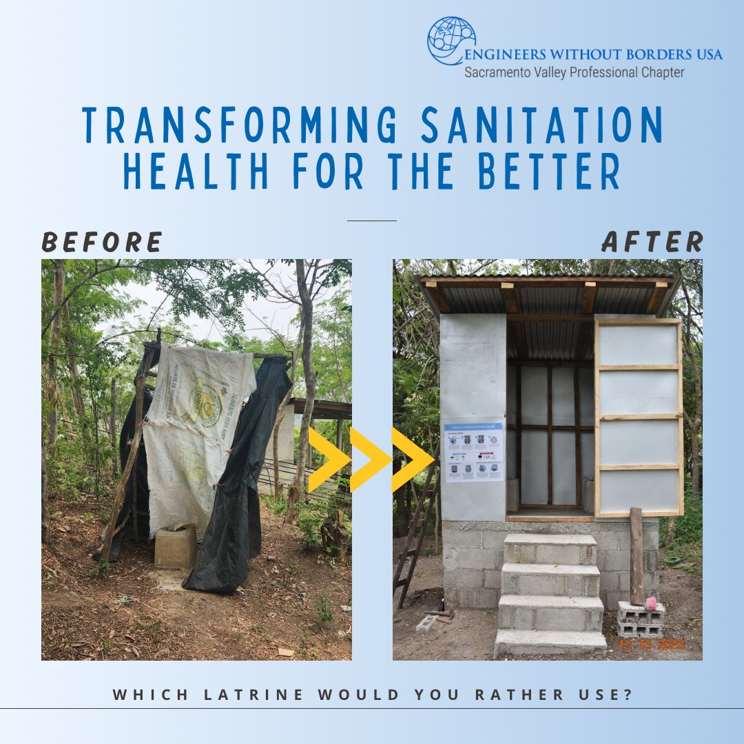 Nicaragua project update! 📣

Implementation is underway with 7 latrines constructed and in use, 18 latrines to go! 🚽🚽🚽

#EWBUSA

#sacramento #community #networking #california #sactown #charity #donate #nonprofit #support #giveback #volunteer #socialgood #engineers